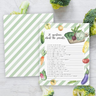 Veggie Baby Dusche 20 Fragen über die Eltern