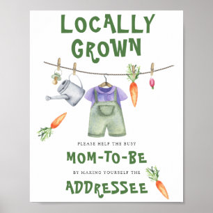 Veggie-Baby-Party - Helfen Sie der beschäftigten w Poster