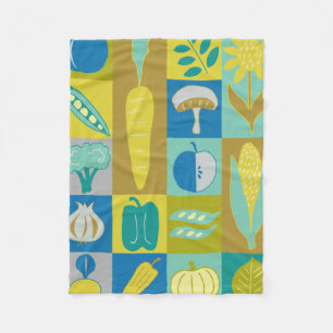 Veggie blockiert II Fleecedecke