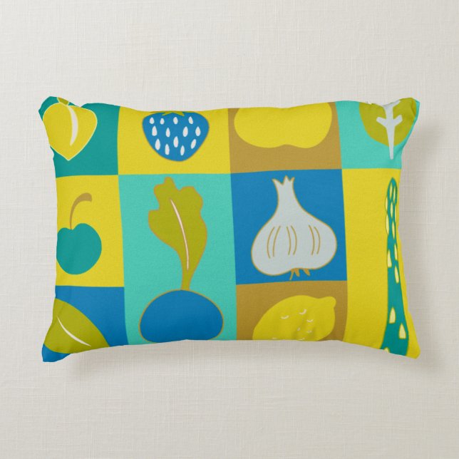 Veggie Blocks I Dekokissen (Vorderseite)