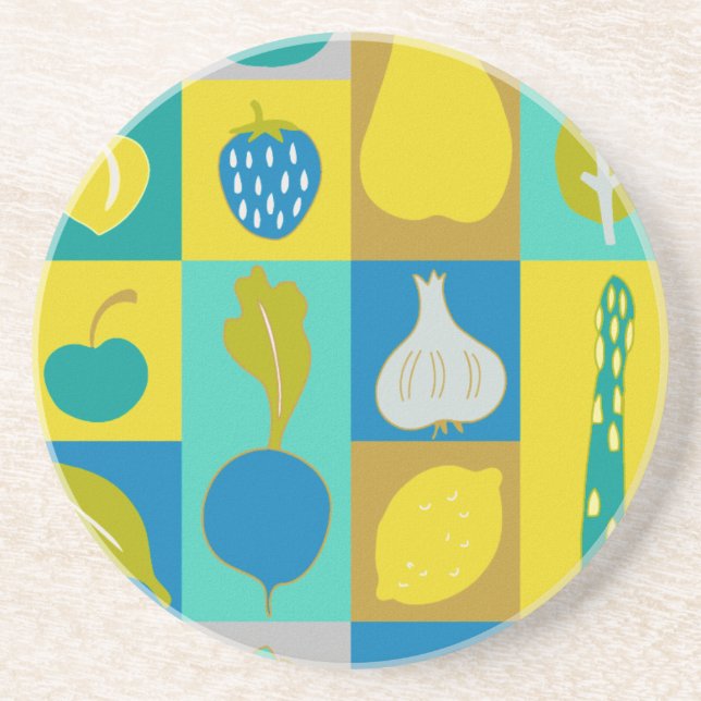 Veggie Blocks I Getränkeuntersetzer (Vorne)