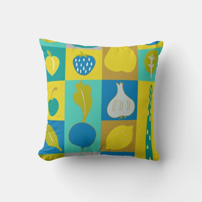 Veggie Blocks I Kissen (Vorderseite)