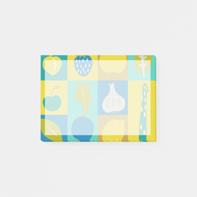 Veggie Blocks I Post-it Klebezettel (Vorderseite)