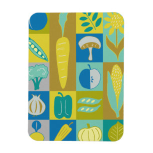 Veggie Blocks II Magnet