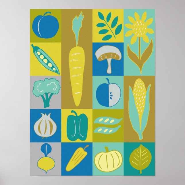 Veggie Blocks II Poster (Vorne)