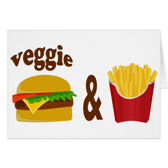 Veggie Burger and Fries (Vorderseite (Horizontal))