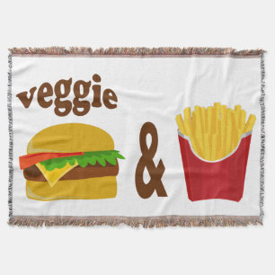 Veggie Burger and Fries Decke