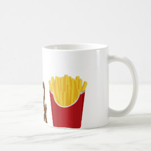 Veggie Burger and Fries Kaffeetasse
