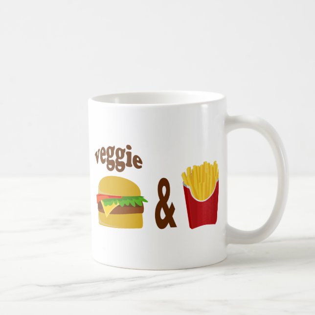 Veggie Burger and Fries Tasse (Rechts)
