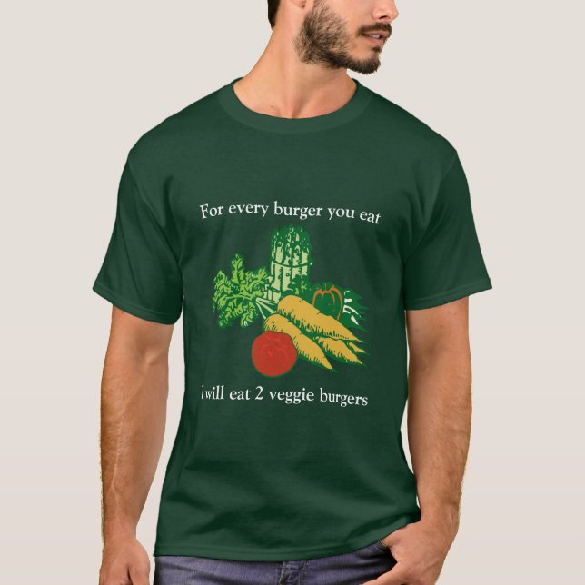 Veggie Burger Shirt (Vorderseite)