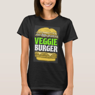 VEGGIE BURGER VEGANE VEGETARISCHE T - SHIRT
