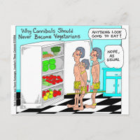 Veggie Cannibals Funny Offbeat Cartoon Geschenke