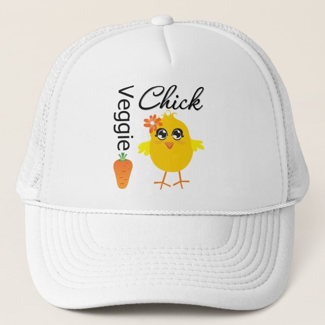 Veggie Chick Truckerkappe (Vorderseite)
