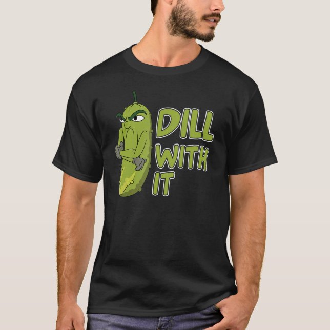 Veggie Cucumber Dill mit ihm Gemüsespeicher T-Shirt (Vorderseite)