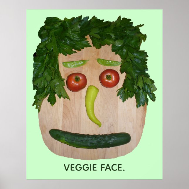 Veggie Face Poster (Vorne)