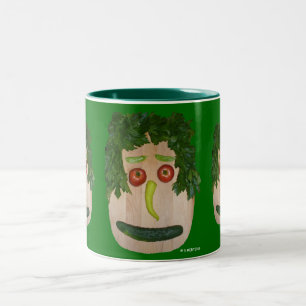 Veggie Face Zweifarbige Tasse