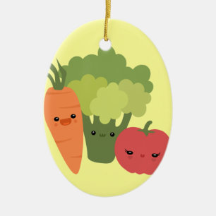 Veggie-Freunde Keramikornament