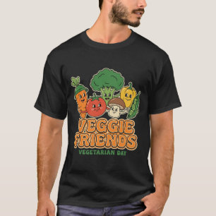 Veggie Friends Vegetarischer Tag Süße Gemüse Freun T-Shirt