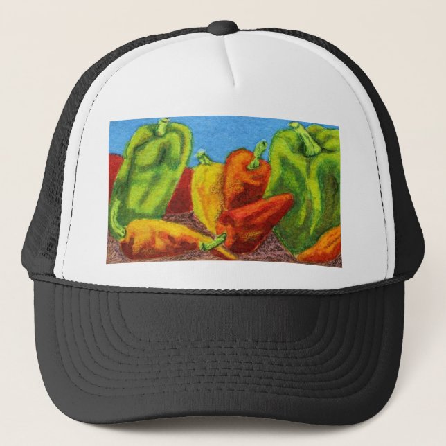 Veggie Garden Hat Truckerkappe (Vorderseite)