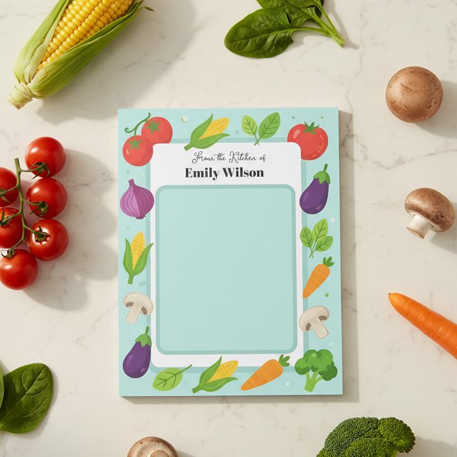 Veggie Garden Kitchen Recipe Shopping List Notizblock (Von Creator hochgeladen)