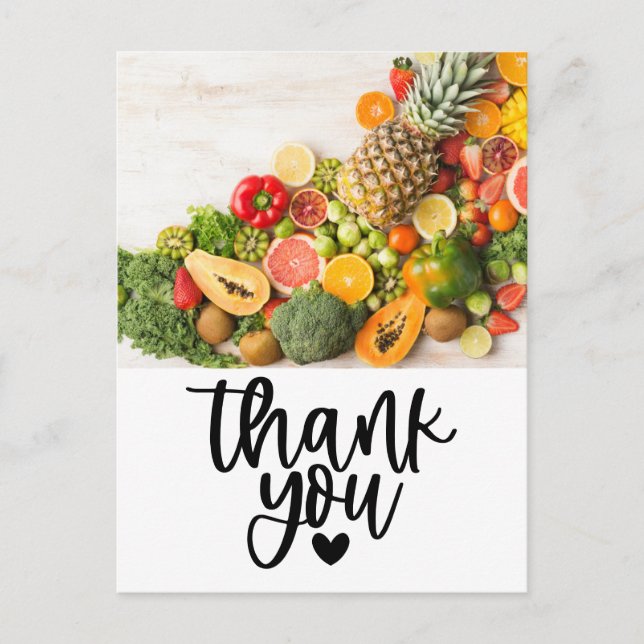 Veggie Gemüse vegetarische Aufwertung Postkarte (Vorderseite)