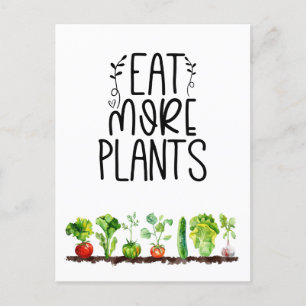 Veggie Gemüse vegetarische Aufwertung Postkarte