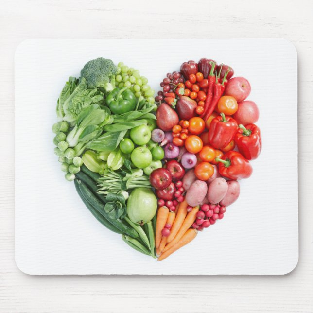 Veggie-Herz Mousepad (Vorne)