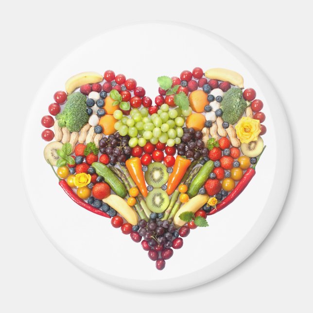 Veggie-Liebe Magnet (Vorne)