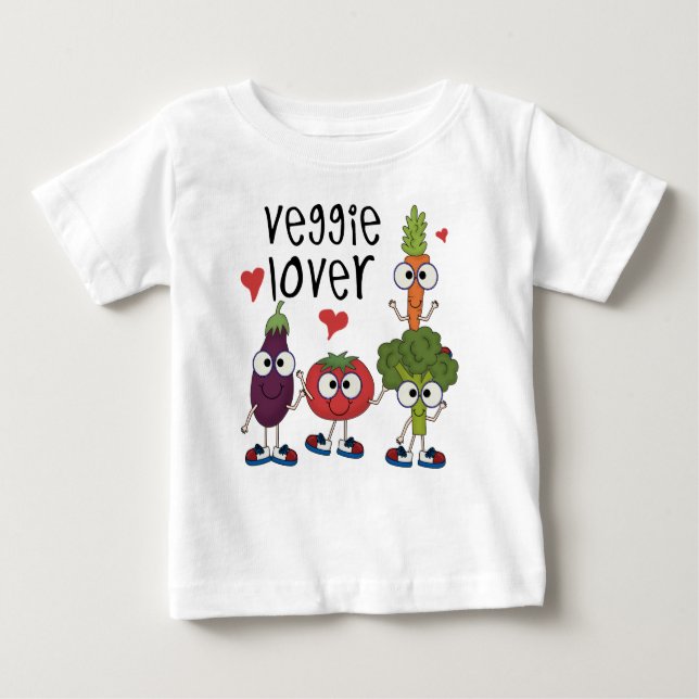 Veggie-Liebhaber Baby T-shirt (Vorderseite)
