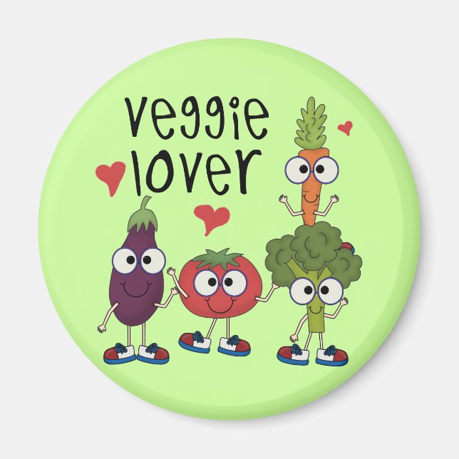 Veggie-Liebhaber Magnet (Vorne)