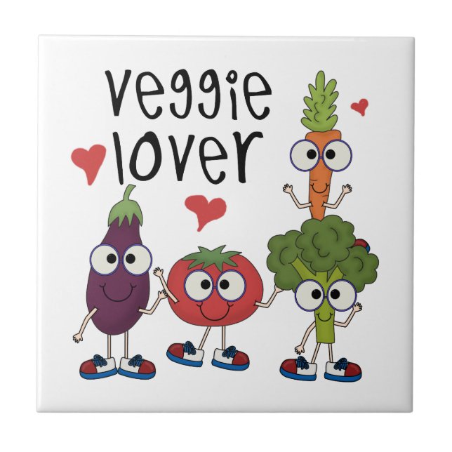 Veggie Lover Fliese (Vorderseite)