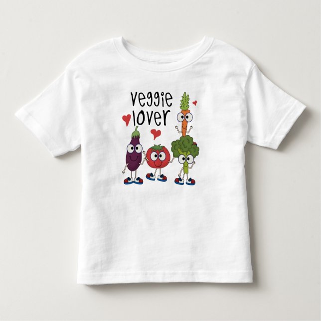 Veggie Lover Kleinkind T-shirt (Vorderseite)