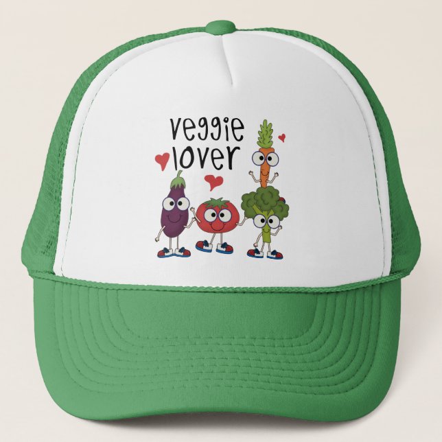 Veggie Lover Truckerkappe (Vorderseite)