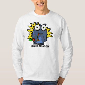 Veggie-Monster-lange Hülse T T-Shirt