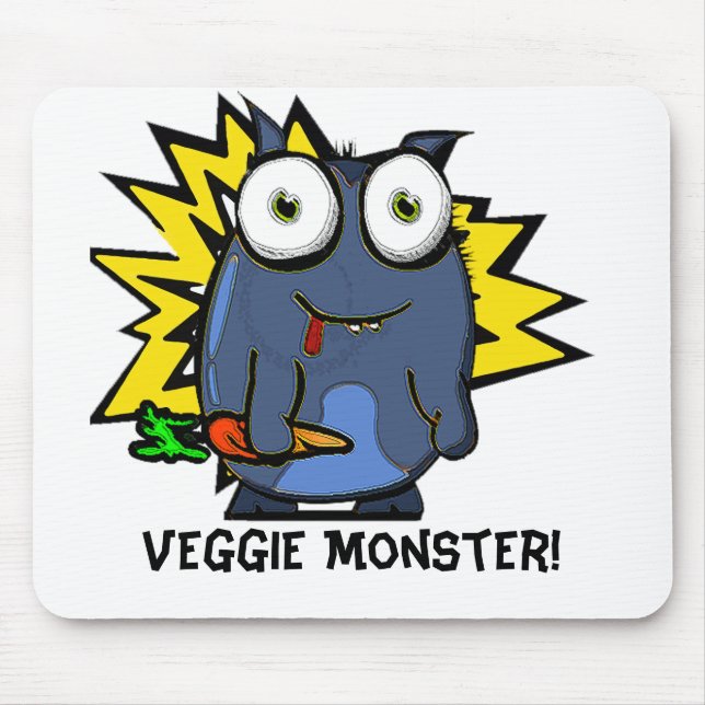 Veggie-Monster-Mausunterlage Mousepad (Vorne)