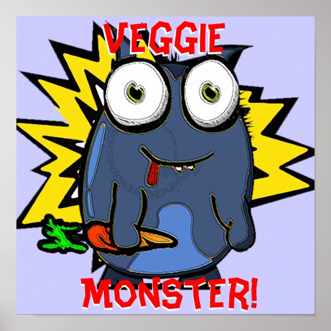 Veggie Monster Poster (Vorne)