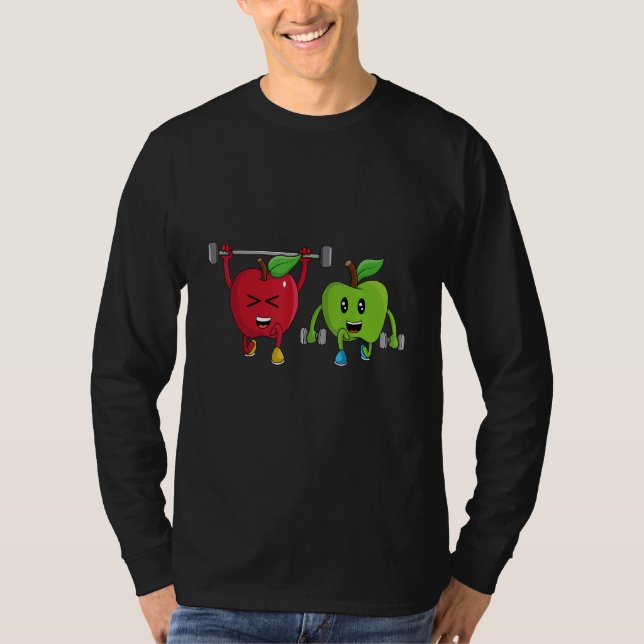 Veggie Power Apples Strength Vegan Protein Vegan T-Shirt (Vorderseite)