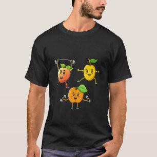 Veggie Power Aprikose Pfirsich Force Vegan Protein T-Shirt