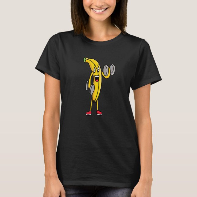 Veggie Power Banana Power Vegan Protein Vegan T-Shirt (Vorderseite)