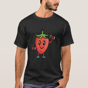 Veggie Power  Erdbeere  Stärke  Vegan Protein  T-Shirt