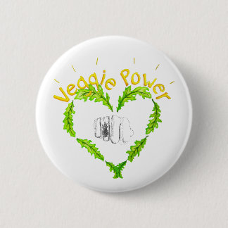 Veggie Power Knapp Button