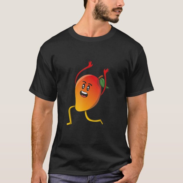 Veggie Power Mango Mango Lassi Kraft Vegan Protein T-Shirt (Vorderseite)