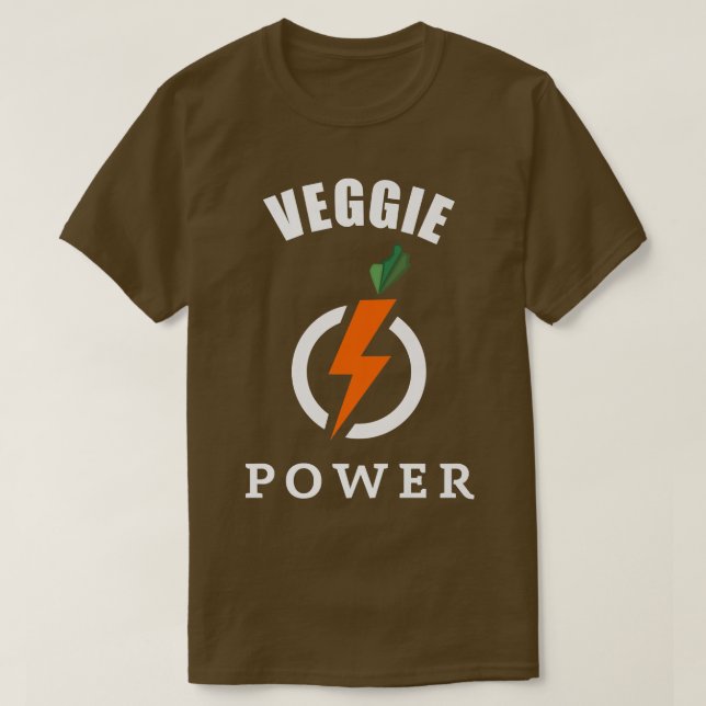 Veggie Power Vegetarier T-Shirt (Design vorne)