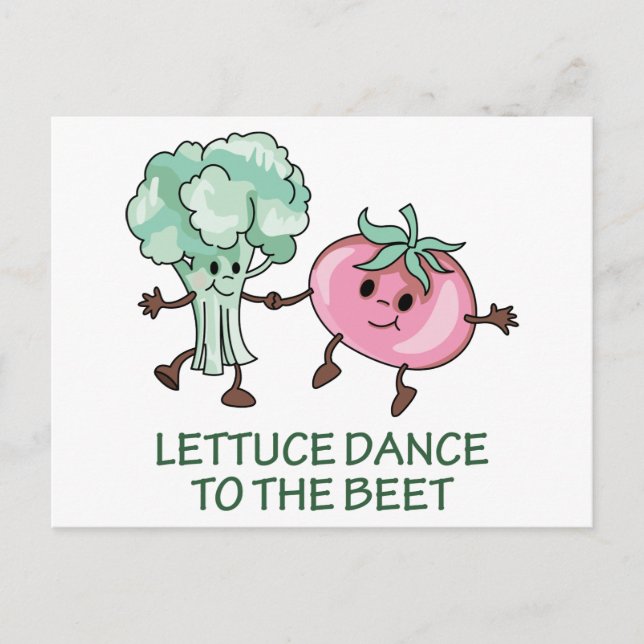 Veggie Spaß Postkarte (Vorderseite)