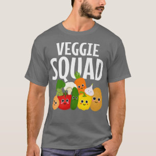 Veggie Squad Retro Gemüse Vegan vegetarisch T-Shirt