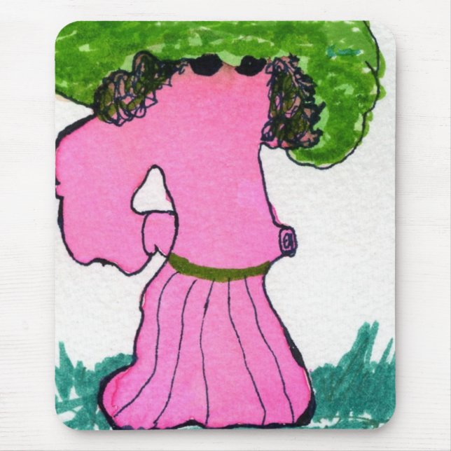 "Veggie Stroal Dance" Mousepad für abstraktes Desi (Vorne)