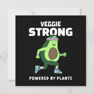 Veggie Strong, angetrieben von Pflanzen Einladung