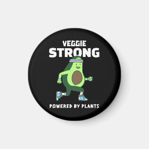 Veggie Strong, angetrieben von Pflanzen Magnet