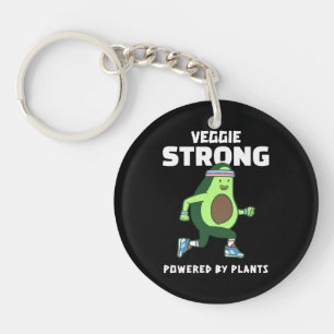 Veggie Strong, angetrieben von Pflanzen Schlüsselanhänger