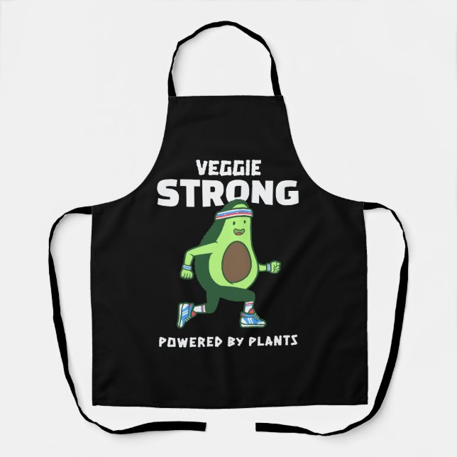 Veggie Strong, Powered by Pflanze Schürze (Vorderseite)